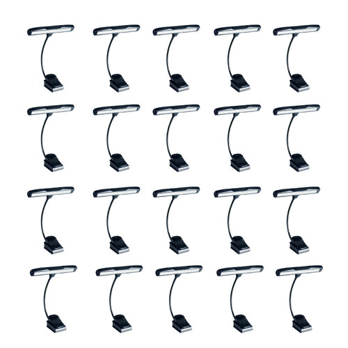 Set of 20 x RATstands Star Light 10 x LED's Music Light with Li-on Rechargeable Battery & Charger