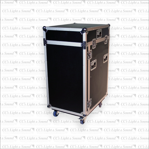 BravoPro 12M16UC 16RU Rack Case with 12RU Top-Mount Mixer Rack - Screw in Strip
