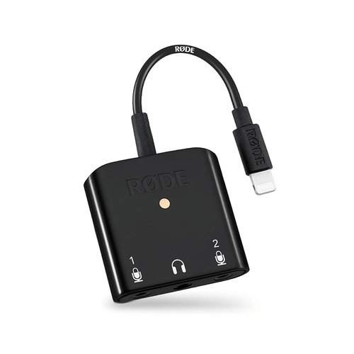 Rode Dual TRRS Input and Headphone Output for Apple Devices with Lightning Connection