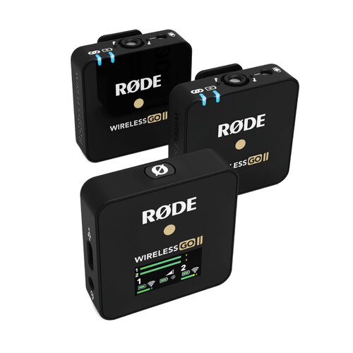 Rode WIGO-II Dual Channel Wireless GO Compact Voice Recording to Camera System - Black