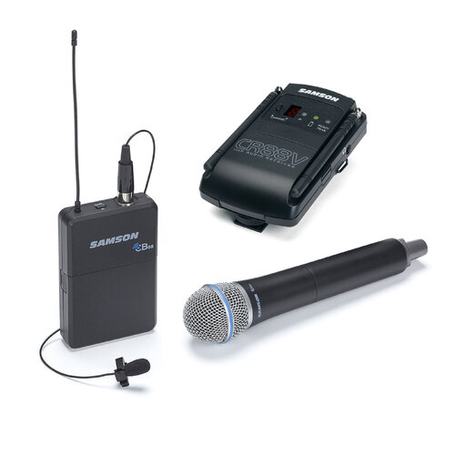 Samson Concert 88 Video UHF Wireless Combo-D System with Handheld & Lapel Mic.