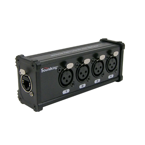 SoundKing  CXA028  Network Extender 4 x XLR 3-Pin Female to RJ45