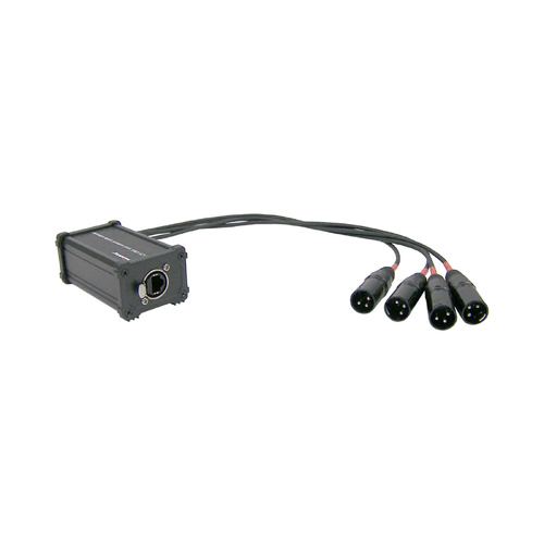 SoundKing  CXA031 Network Extender 4 x XLR 3-pin Male Leads to RJ45 