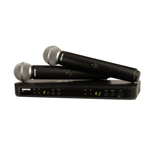 Shure BLX288S58 2-Channel Wireless Microphone System with 2x SM58 Handheld Microphones