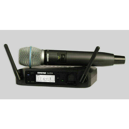 Shure GLXD24B87A Wireless Microphone System with Beta87A Handheld Microphone