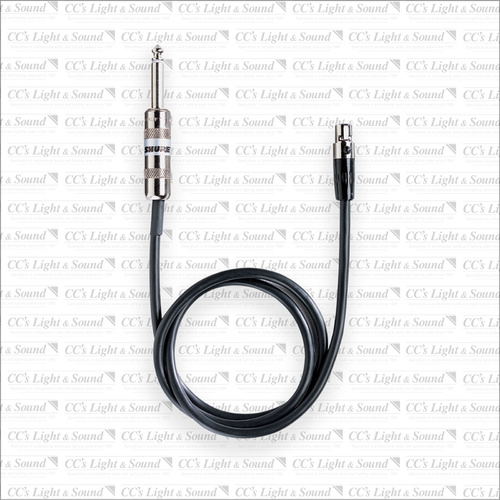 Shure Instrument Cable for Wireless Bodypack - 6.35mm TS Jack to TA4F
